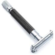 Parker Shaving 74R - Graphite - Satin Chrome Textured Heavy Weigh