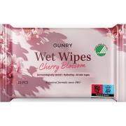 Gunry Wet Wipes Cherry Blossom 10 stk