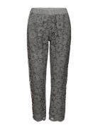 Pants W. Lace And Leopard Stribe Coster Copenhagen Grey