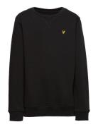 Plain Crew Neck Fleece Lyle & Scott Junior Black