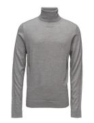 Merino Knit Roll Neck Lindbergh Grey