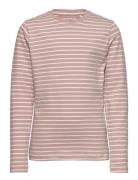T-Shirt Ls - Yd Stripe En Fant Pink