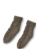 Ardette Knitted Pointelle Socks 22-24 That's Mine Brown