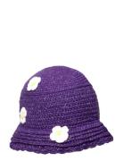 Pcvioletta Knitted Bucket Hat Sww Pieces Purple