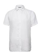 Linen Shirt Short Sleeve Sebago White