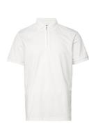 Slhfave Zip Ss Polo Noos Selected Homme White