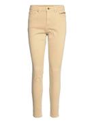 Stretch Trousers With Zip Detail Esprit Casual Beige