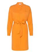 Slfkikki-Tonia Ls Short Dress B Selected Femme Orange