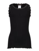 Silk Top W/ Lace Rosemunde Kids Black