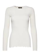 Organic T-Shirt W/ Lace Rosemunde White
