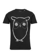 Alder Big Owl Tee - Gots/Vegan Knowledge Cotton Apparel Black