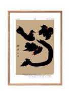 Scorpio Poster & Frame Patterned