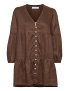 Dija Mini Dress Faithfull The Brand Brown