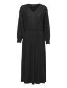 Slmieko Long Dress Ls Soaked In Luxury Black
