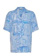 Edgar Print Shirt 22-02 HOLZWEILER Blue