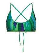 Ginny Cross Back Bikini Top Hosbjerg Patterned