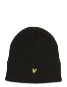 Knitted Ribbed Beanie Lyle & Scott Black