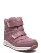 Taier Kids Wp Boot W/Lights ZigZag Pink