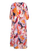 D1. Paisley Silk Dress GANT Patterned