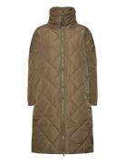 Alma Slit Quilted Jacket NORR Green