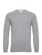 Slhnewcoban Lambs Wool Crew Neck W Selected Homme Grey