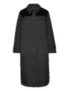 Long Quilted Coat Esprit Collection Black