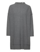 Knitted Dress With Mock Neck Esprit Casual Grey