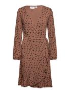 Minasz Ls Dress Saint Tropez Brown