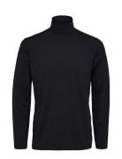 Slhrory Ls Roll Neck Tee B Selected Homme Black