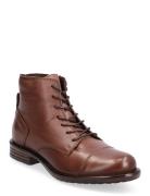 Biadanelle Leather Derby Boot Bianco Brown