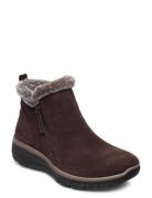 Womens Relaxed Fit Easy Going - High Zip Skechers Brown