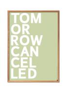 St-Tomorrow-Cancelled-Light-Green Poster & Frame Green