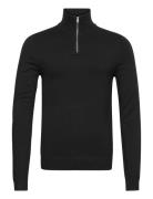 Half Zip Mélange Knit Lindbergh Black