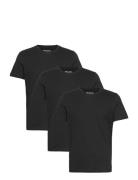 Slhaxel Ss O-Neck Tee 3 Pack Noos Selected Homme Black