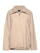 Madison Wool/Alpaca Blend Half Zip Sweater Lexington Clothing Beige