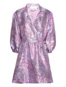 Aya Jacquard Dress Noella Purple