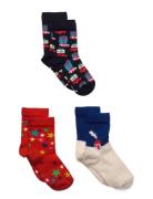 3-Pack Kids Holiday Socks Gift Set Happy Socks Patterned