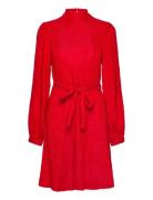 Slfmadina Ls Short Dress B Selected Femme Red