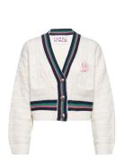 Icon Cable V-Nk Cardigan Tommy Hilfiger White
