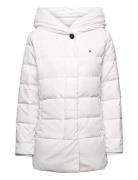 Modern Wrap Hooded Down Jacket Tommy Hilfiger White