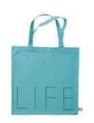 Dl Tote Bag Design Letters Blue