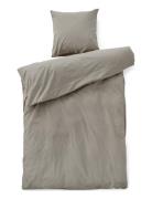 St Bed Linen 140X220/60X63 Cm Compliments Grey