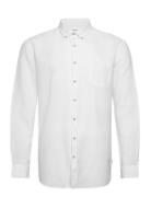 Cotton/Linen Shirt L/S Lindbergh White