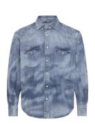 Rel Bleach Wash Western Shirt GANT Blue