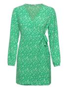 Onlnova Lux L/S Tia Wrap Dress Aop Ptm ONLY Green