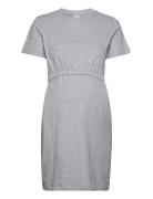 The-Shirt Mini Dress Boob Grey