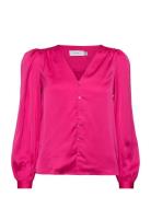 Viellette V-Neck L/S Shirt/Su - Vila Pink