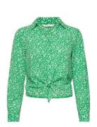 Onlnova Lux L/S Knot Shirt Aop Ptm ONLY Green