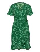 Onlolivia S/S Wrap Dress Wvn Noos ONLY Green