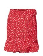 Onlolivia Wrap Skirt Wvn Noos ONLY Red